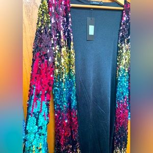 NWT Athena sequins long top - women's M - Great for Taylor Swift eras Concerts